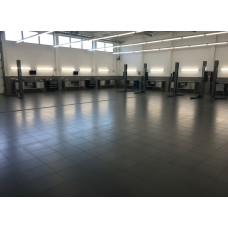 Укладка плитки в автосервисах и на паркингах